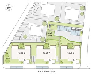 Lageplan Mehrfamilienhaus Vom-Stein-Straße in Cottbus